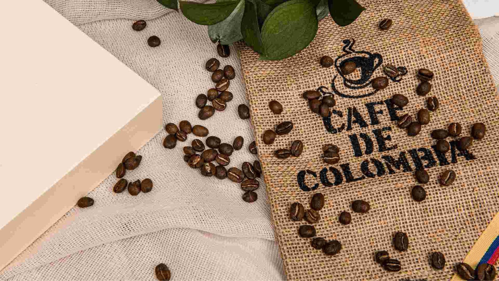 Cafés colombianos en España: imagen de saco de café colombiano