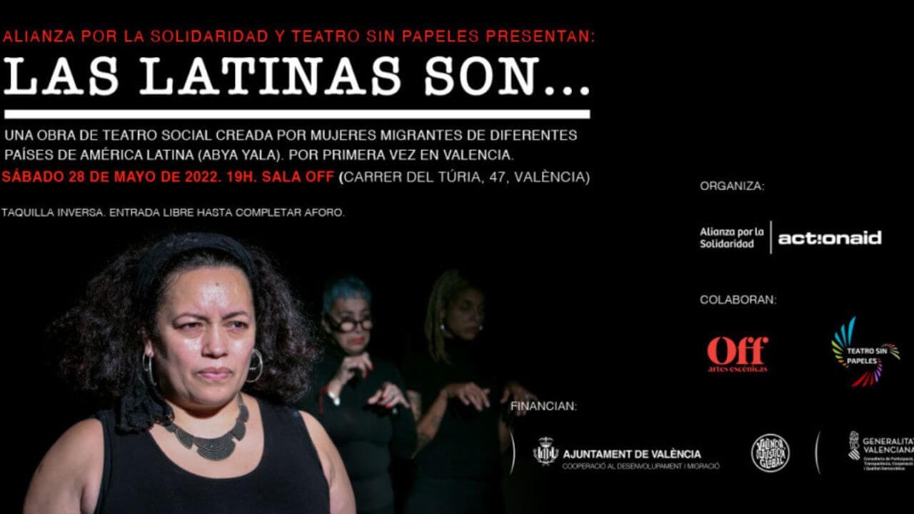 obra de teatro las latinas son