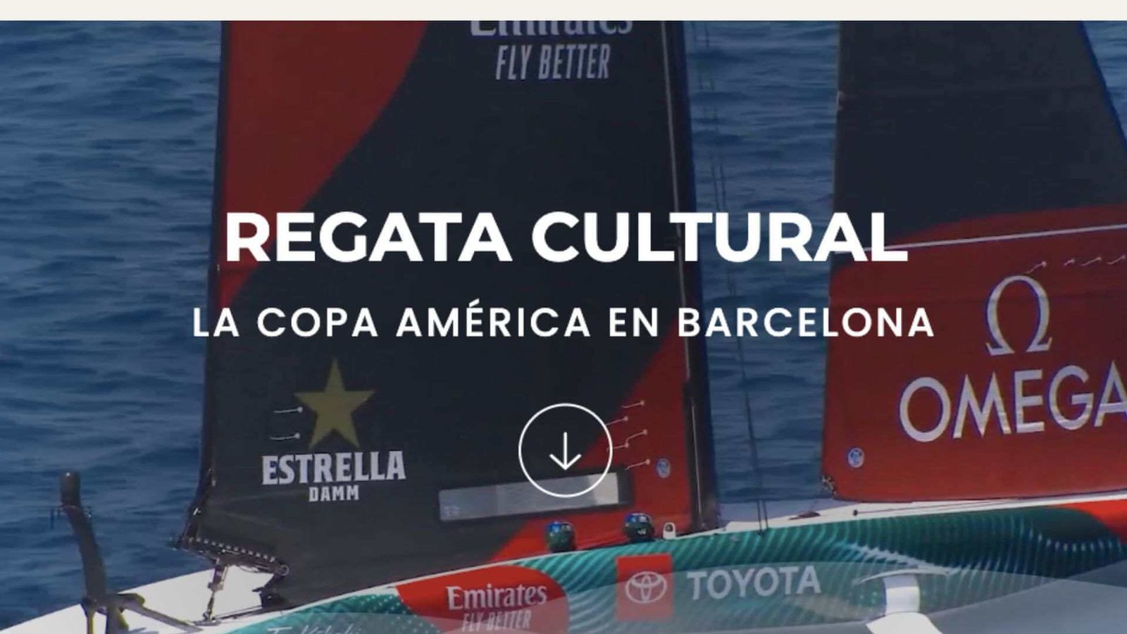 Verano en Barcelona: imagen página Copa América de Vela