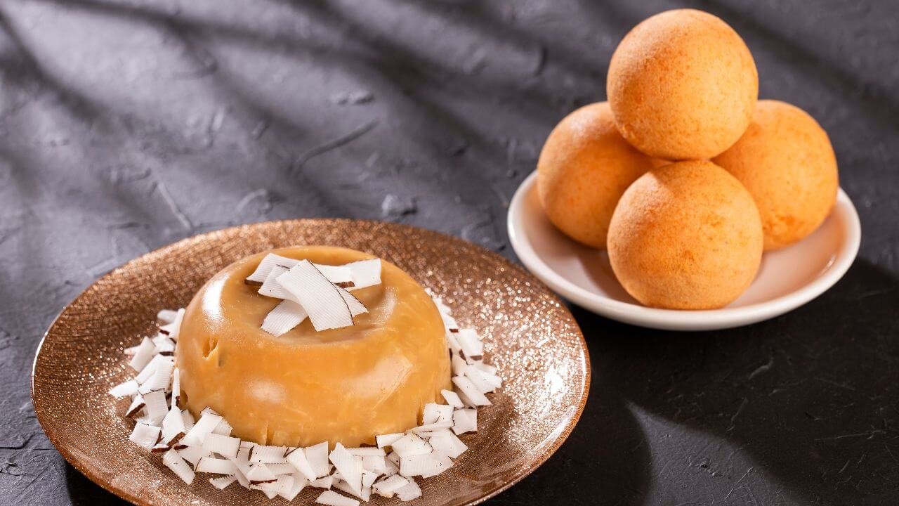 natilla y buñuelos colombianos